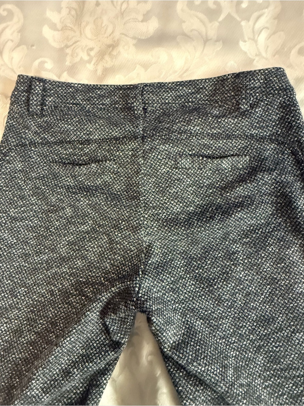 Modo SoLo by We3 Gray Textured Ankle Pants Career Office Stretch Size 6 - Picture 6 of 13